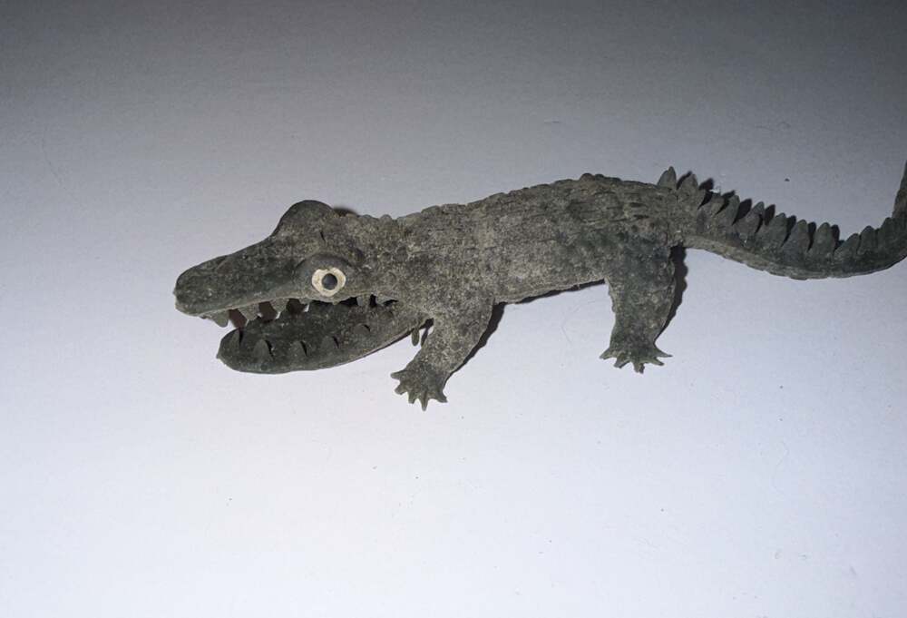 Vintage Imperial Toys Rubber Alligator Toy Hong Kong